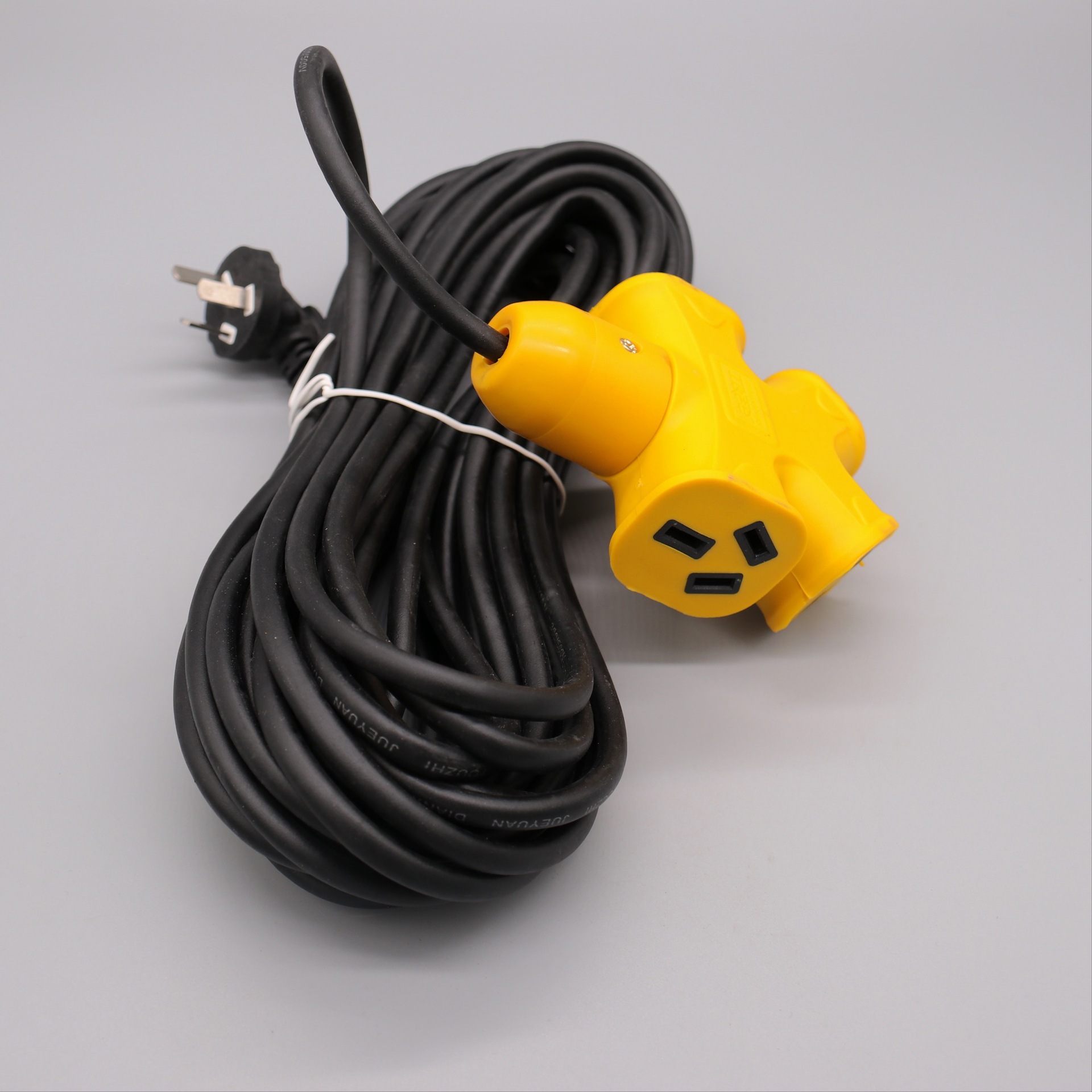 10米15米20米磨砂黑防冻软线大字型地拖插座带线插座人型拖