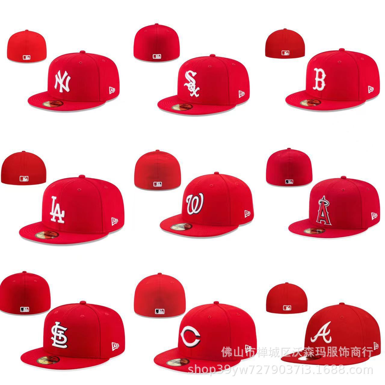 mlb男女通用时尚平沿3d刺绣帽子棒球帽尺寸平沿帽情侣遮阳运动帽