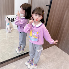 女童春秋套装儿童春季韩版两件套2024新款春装洋气女宝宝休闲童装