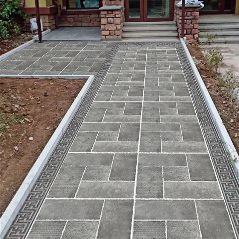 庭院地砖户外别墅院子花园防滑地面瓷砖 室外露台中式仿古地板砖