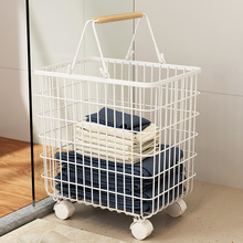 脏衣篓脏衣服收纳筐带轮可移动篮子桶家用浴室放衣服神器洗衣篮框