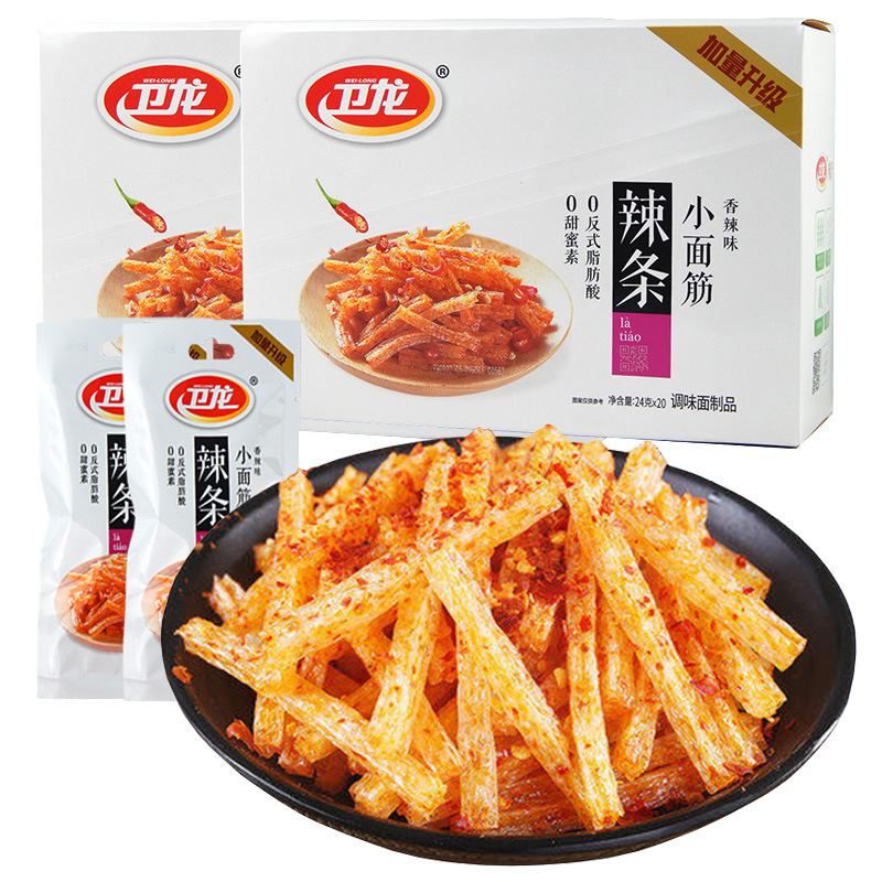 卫龙辣条小面筋24g重庆风味整箱240袋