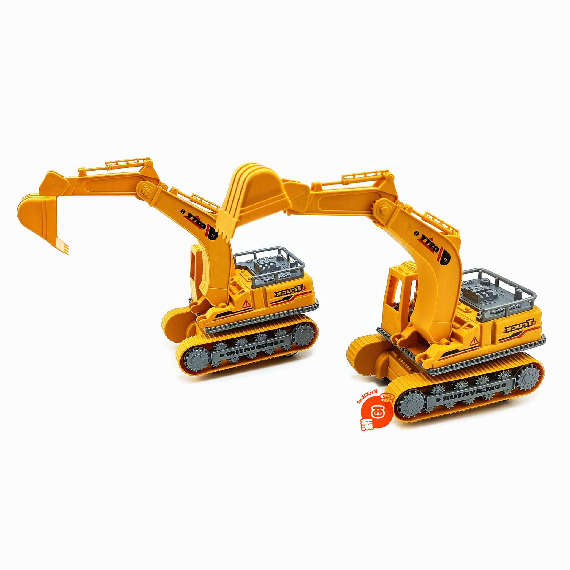 城市建设工程车 仿真挖掘机 惯性车儿童糖果玩具超市批发零售地摊