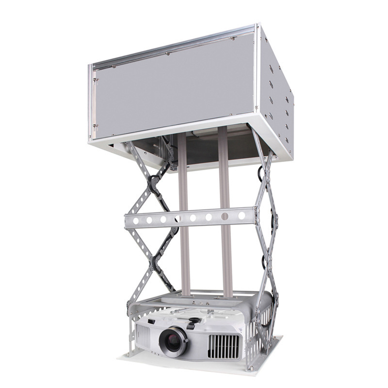 美视投影机电动吊架gpsc x臂式升降吸顶隐藏悬挂防盗吊架箱杆篮