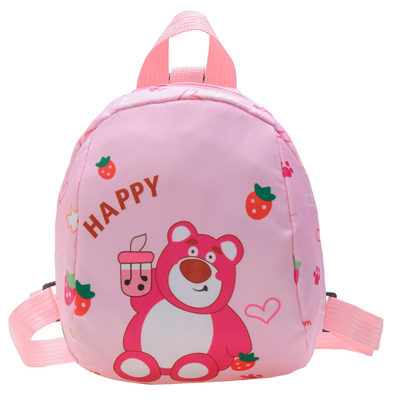 2023 Autumn New Children's Bags Cartoon Pattern Oxford Cloth Backpack Kindergarten Children Anti-Lost Schoolbag