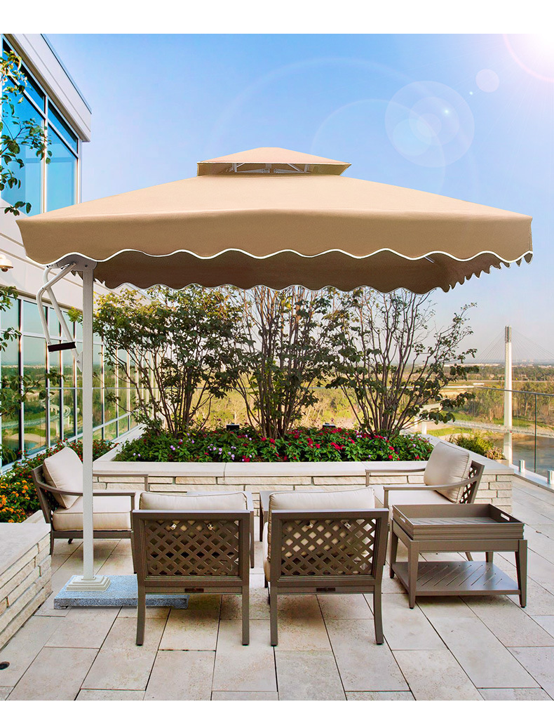 工厂批发户外单边伞保安岗亭遮阳侧立伞执勤沙滩罗马地产庭院伞