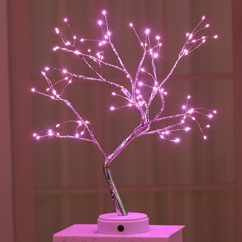 Creative Smart Home Small Night Lamp Led Pearl Tree Light Explosion Birthday Gift Gift Christmas Decoration Bedside Lamp