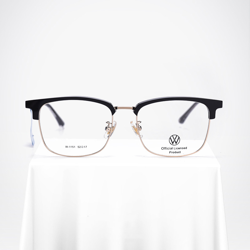 德国大众超小脸型全框近视眼镜架男瘦脸复古镜框合金1151