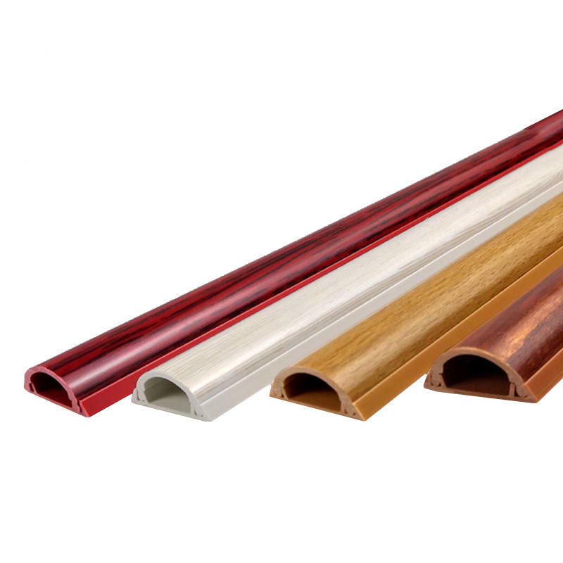 明装线槽pc自粘半圆美化明线槽地面防踩走装饰速卖通跨境厂家批发