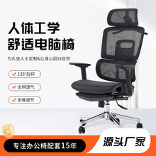 人体工学椅电脑椅家用久坐舒适靠背宿舍学习电竞椅子书房办公座椅