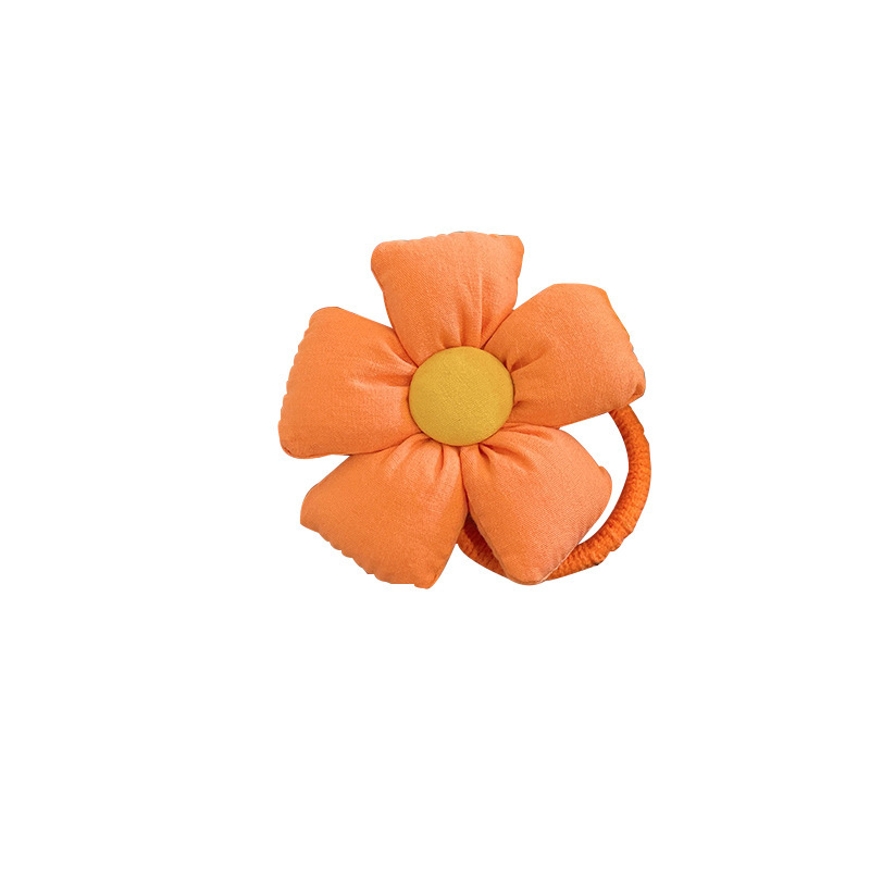 Children's Hair Accessories Cute Flowers Hair Bands Little Girl Headdress Girls Rubber Hand with Flower Style Ornament Baby Hair Ties Wholesale