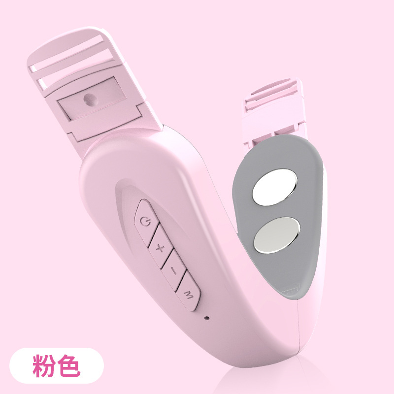 Cross-Border New V-Type Face Slimming Instrument Micro-Current Plastic Face Instrument Lifting and Tightening Chin Smart V Face Instrument Face Press