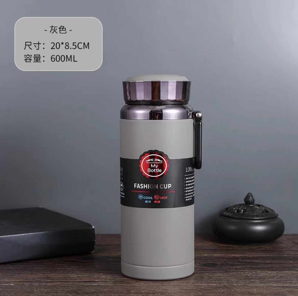 Outdoor 304 Stainless Steel Vacuum Thermos Cup for Men and Women Large Capacity Cup Student Portable Sports Kettle 1000ml