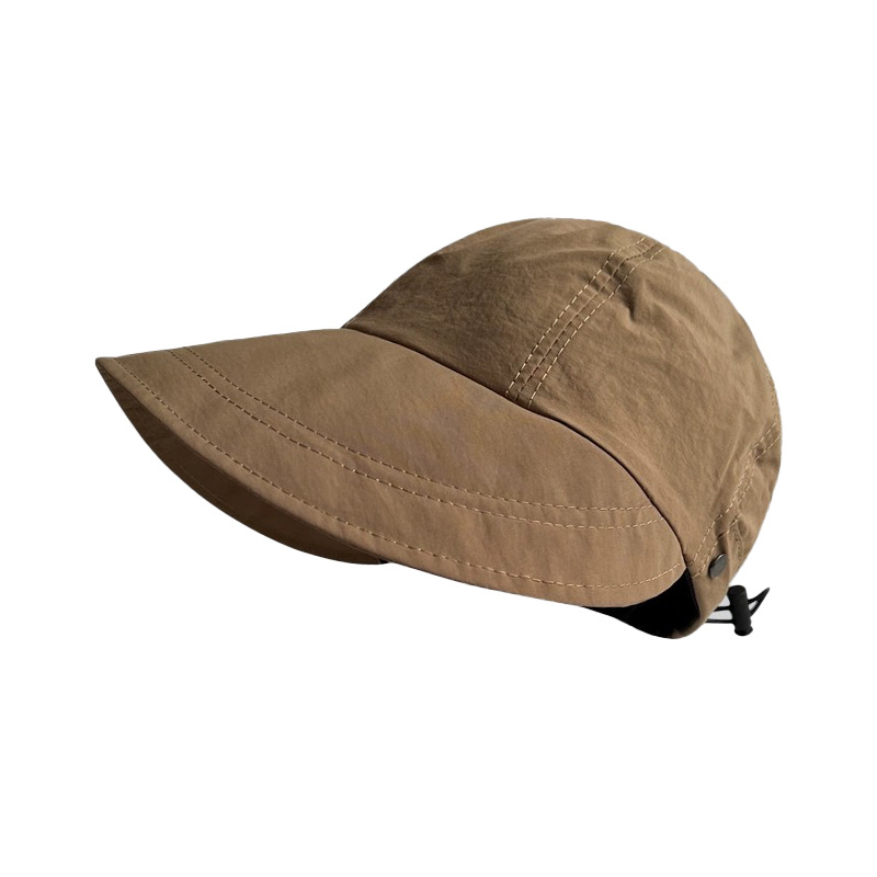 Same Style Zhao Lusi Upgraded Face-Covering Peaked Cap Quick-Drying Sun Hat Women's Face Slimming Spring and Summer Fisherman Hat