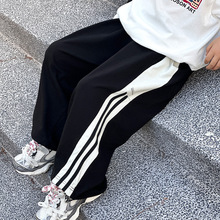 麦可希童装男童裤子2024夏季新款韩版中大儿童运动休闲长裤薄款
