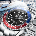 马克华菲品牌手表男士夜光商务日期旋转计时防水可乐水鬼腕表