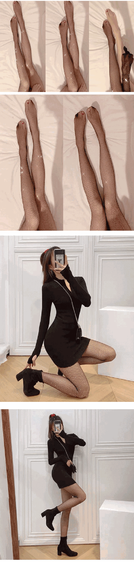 夏季新款抖音网红水钻连裤网袜小网性感烫钻渔网袜薄款丝袜诱惑骚