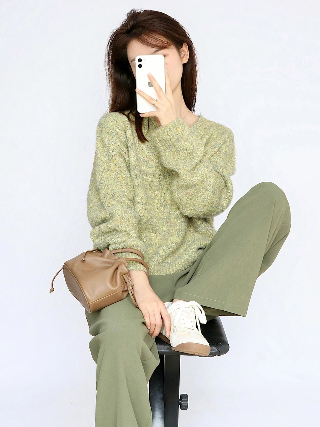 早秋装穿搭时尚炸街感微胖显瘦遮肉小个子初秋季休闲套装女款