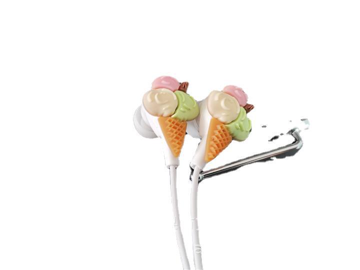 卡通耳机mp3音乐手机入耳式通用有线耳机礼品赠品牌logo滴胶贴片