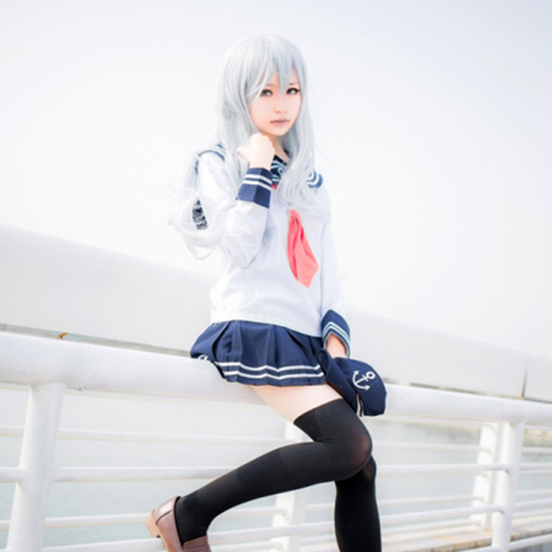 舰队collection/舰娘[晓响雷电]全套水手服日常jk制服cosplay女装