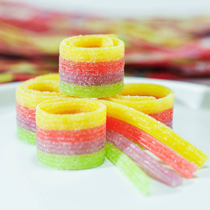小样软糖qq糖水果糖酸果条酸q糖橡皮糖果酸条糖儿童果味条状软糖