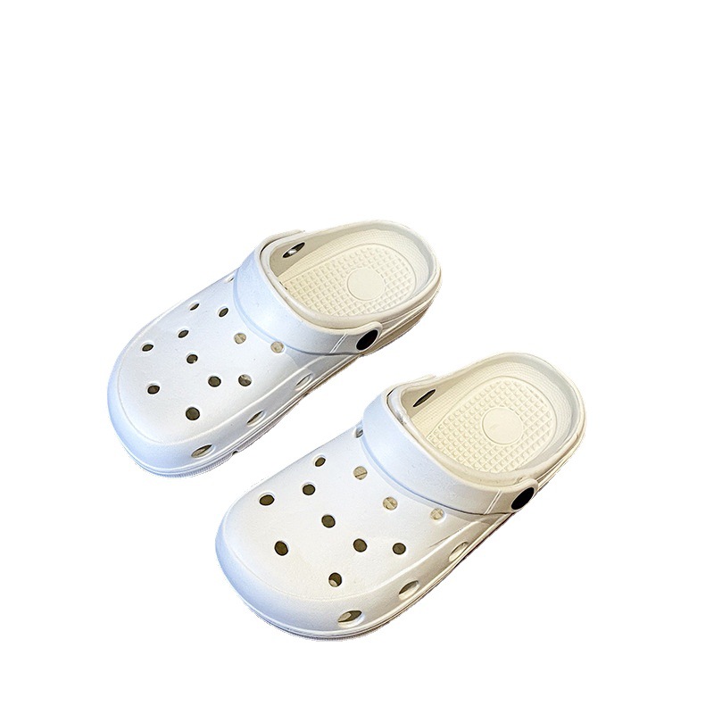 2023 New Coros Shoes Ins Trendy Couple Pump Half Slippers Nurse Beach Beach Outdoor Wear Lightweight Soft Sole