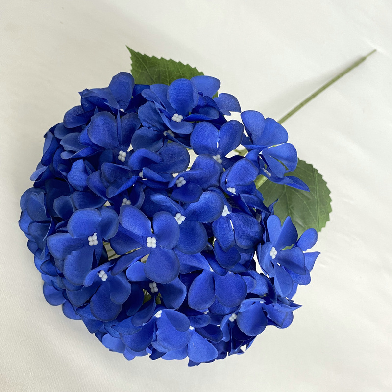 Brushed Cloth Single Mengchen Hydrangea Wedding Celebration Decoration Wedding Hall Flower Arrangement Single Photography Props Simulated Pincushion