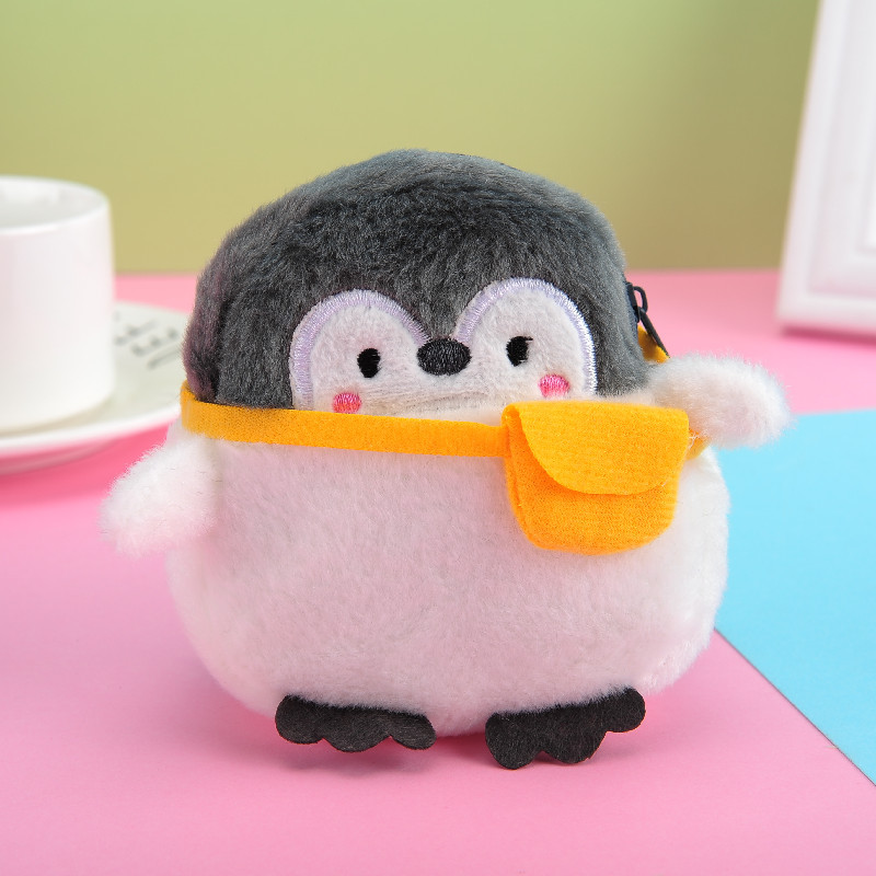 New Supply Cute Little Penguin Coin Purse Lipstick Pack Cable Package Coin Pocket Foreign Trade Wholesale