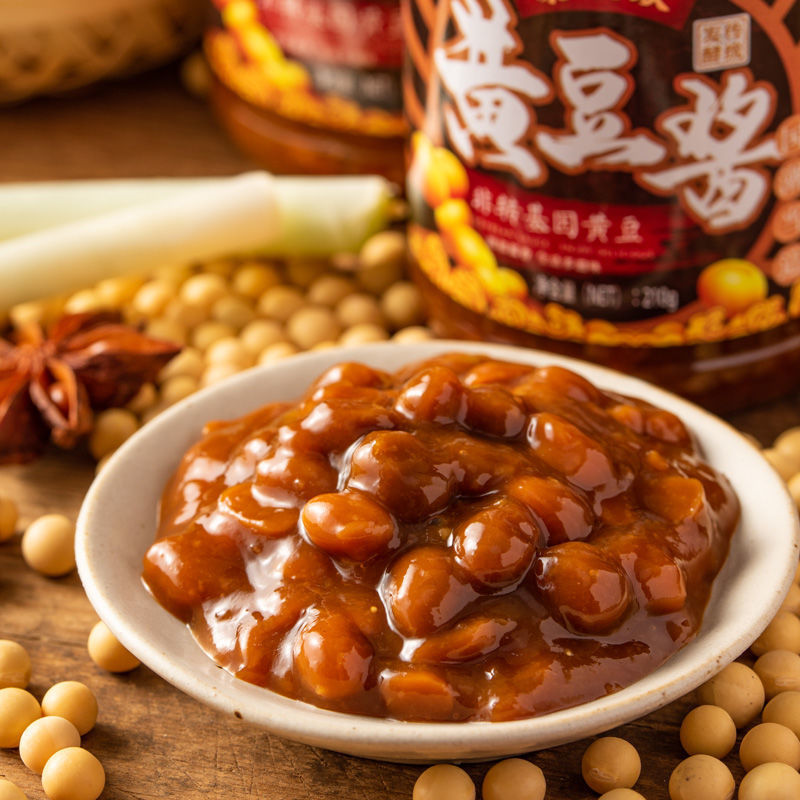 黄豆酱大豆调味酱拌饭豆瓣酱下饭菜瓶装东北大酱炒菜家用原味蘸酱