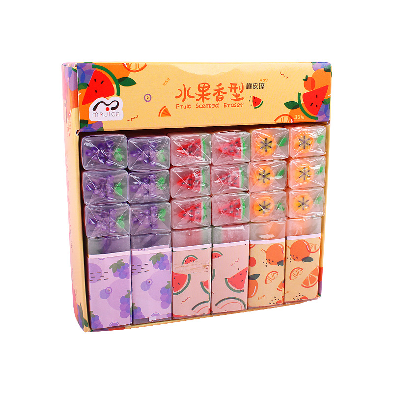 Fruit Slice Rubber Creative Cartoon Pupils' Eraser Few Scraps Cute Scented Sandwich Rubber Factory Direct Sales