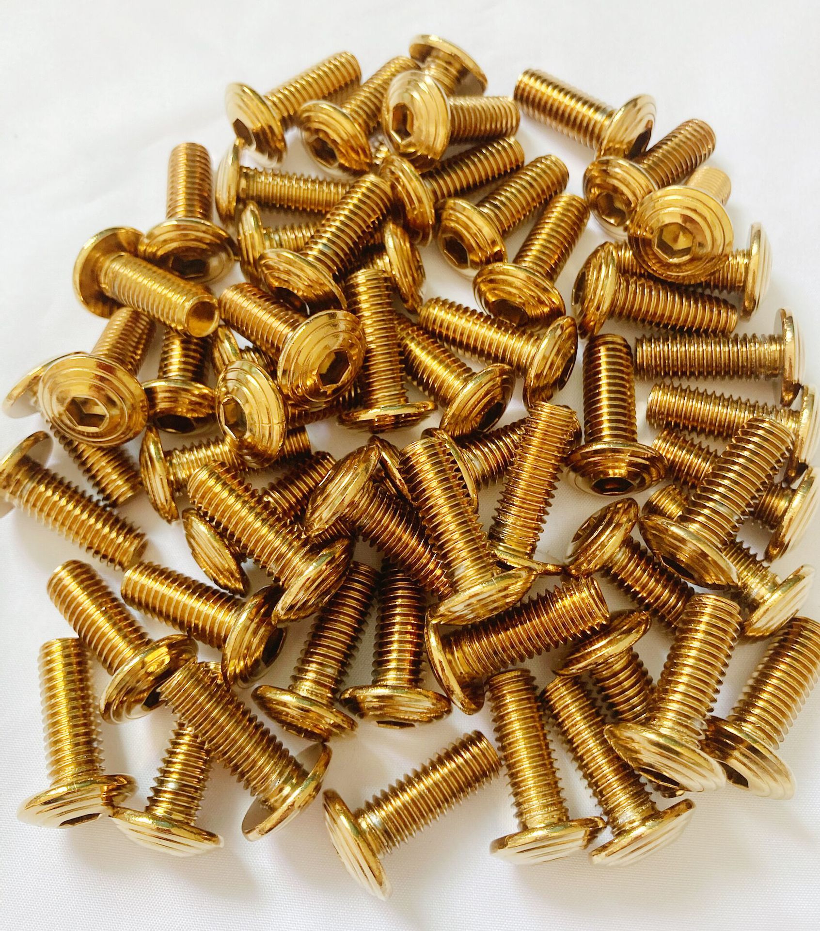 m6m8不锈钢双线镀钛烧蓝改装车配件