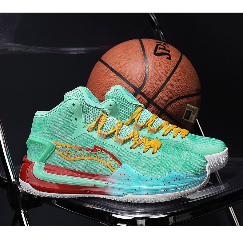 驭帅17夜光篮球鞋男款高帮透气实战学生超轻运动鞋摩擦有声荧光女