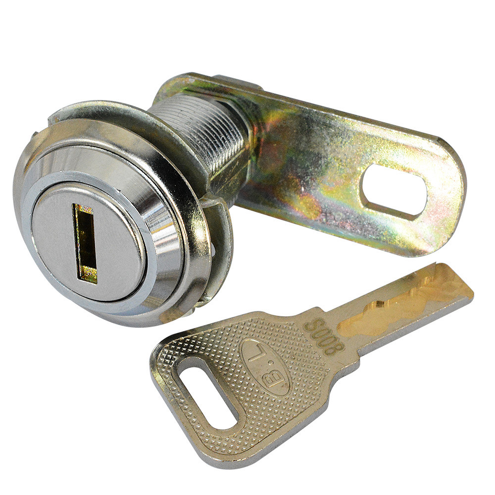 厂家30mm长20mm长s形钥匙同号通开机箱门锁游戏机娃娃机门锁订制