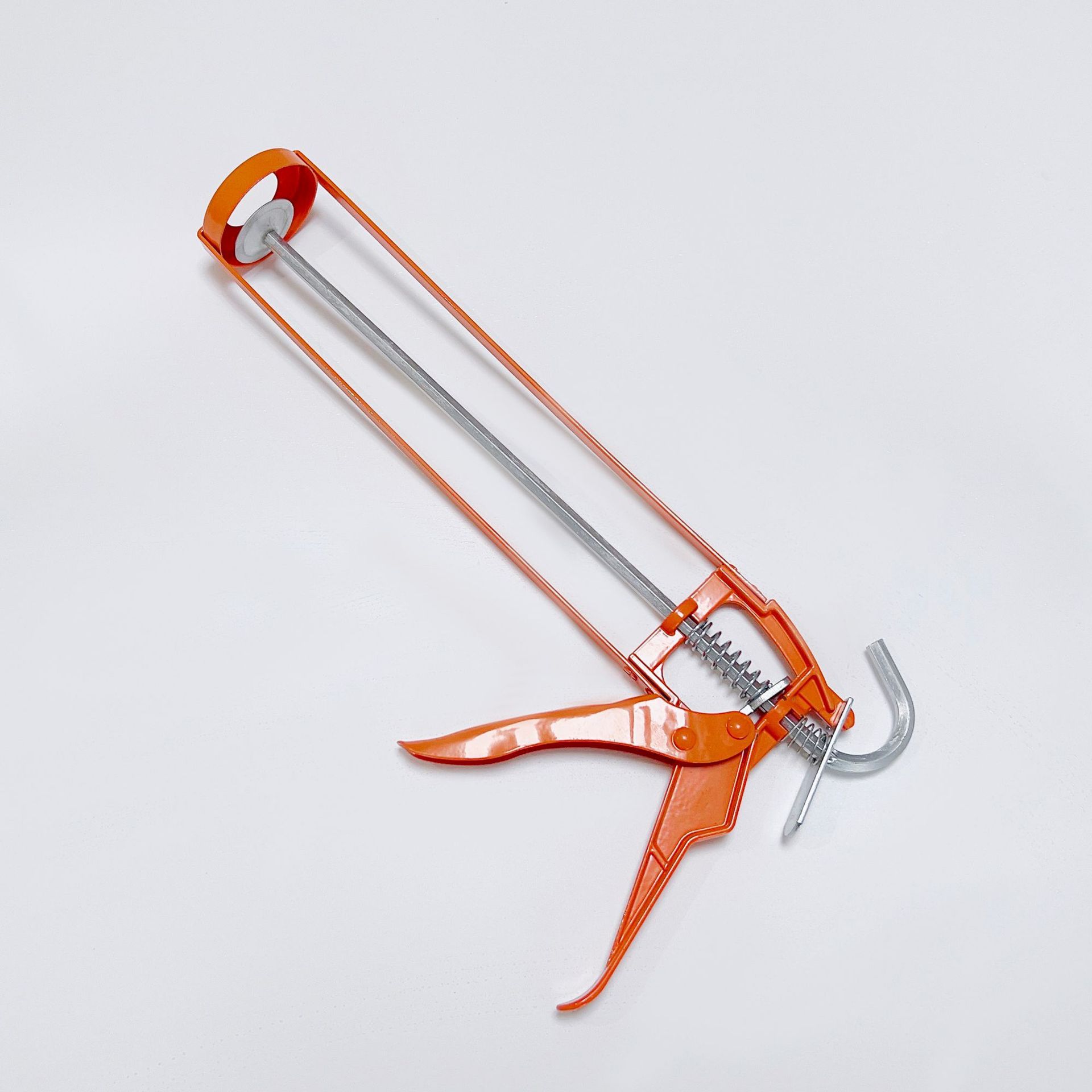 小双柱玻璃胶枪手动硬胶挤压补缝填缝神器厂家批发旋转结构胶枪
