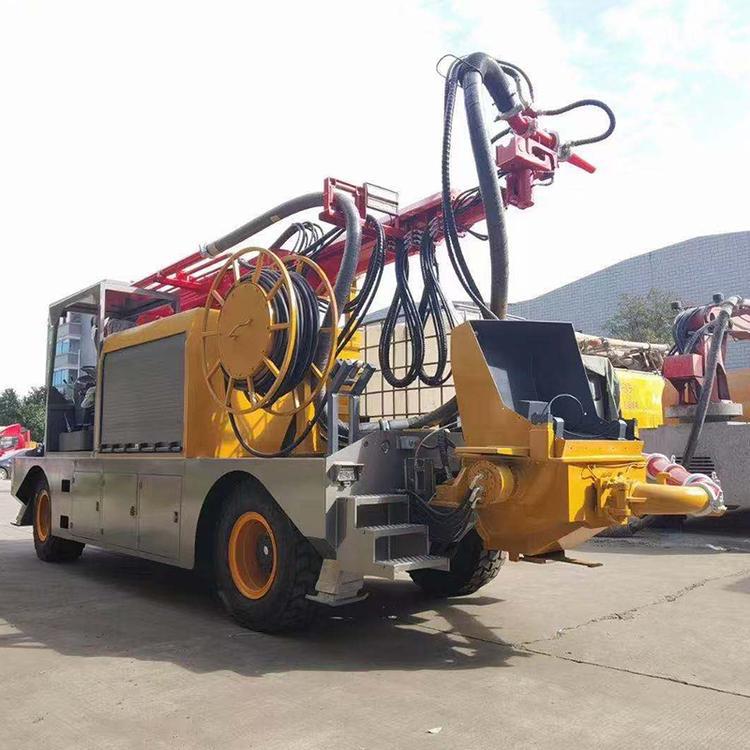 鸿信车载式混凝土湿喷机 隧道用喷浆台车 工程施工护坡喷浆机价格