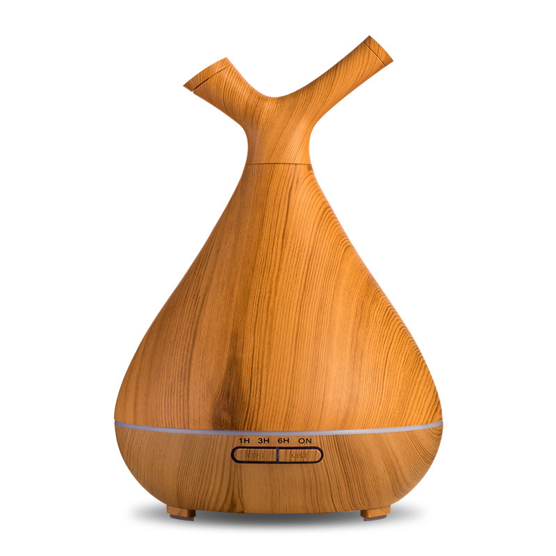 Creative Ultrasonic Branch Essential Oil Aromatherapy Humidifier Wood Grain Mute Household Air Purification Fragrance Ambience Light