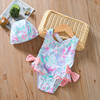 2022 new pattern children Swimsuit Children Swimming suit Conjoined lovely Swimsuit baby fashion Swimming suit Costume