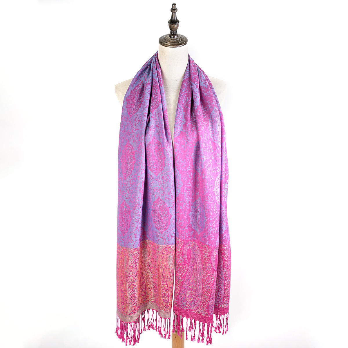 Office Air-Conditioned Room Must-Have Fashion All-Match Jacquard Tassel Scarf Long Scarf Wholesale Factory Direct Sales