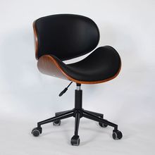 实木电脑椅家用休闲椅现代简约实木小巧书桌椅可升降办公椅子