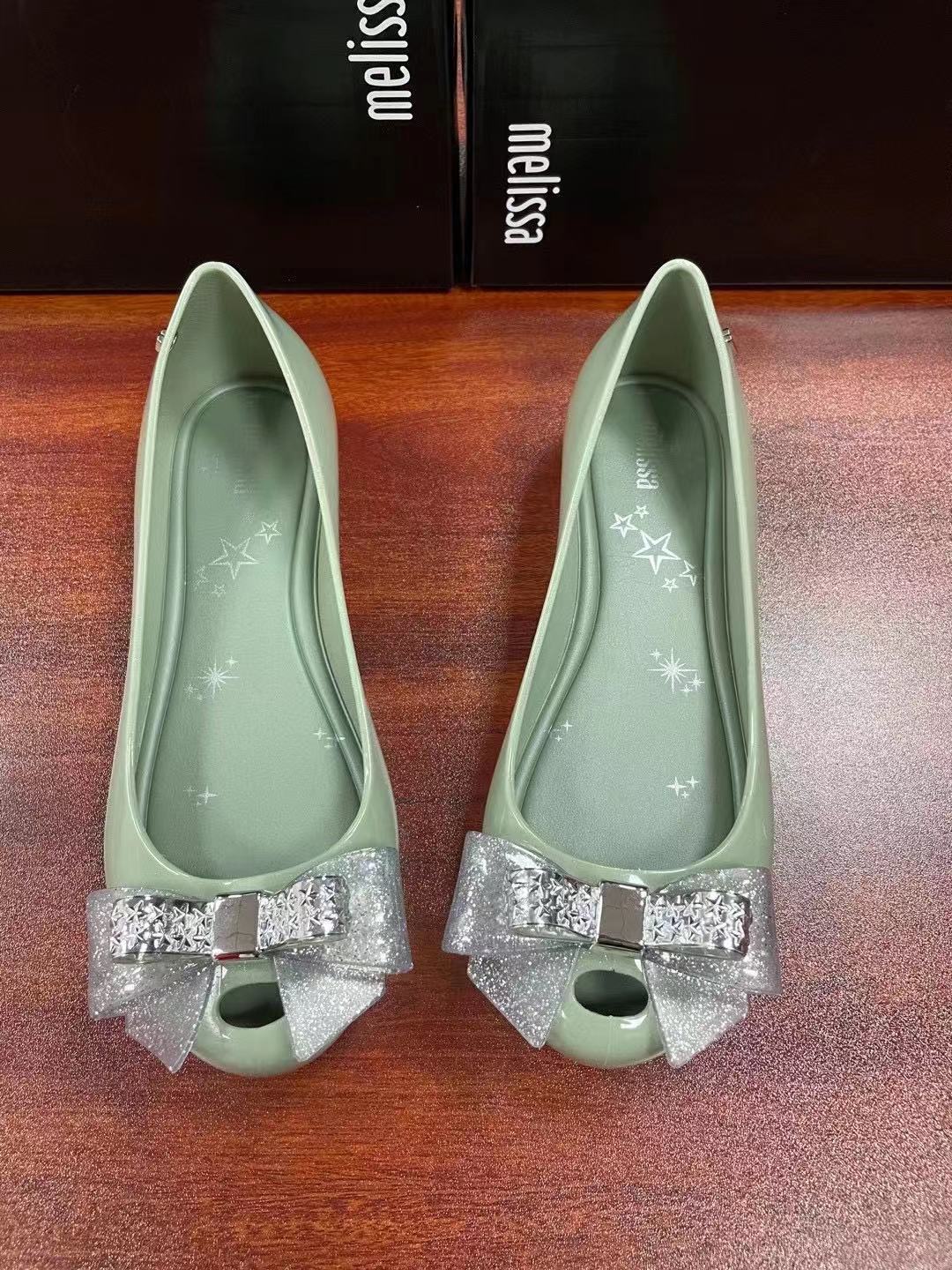 2021新款梅丽莎果冻鞋星星蝴蝶结女鞋内增高melissa亲子单鞋