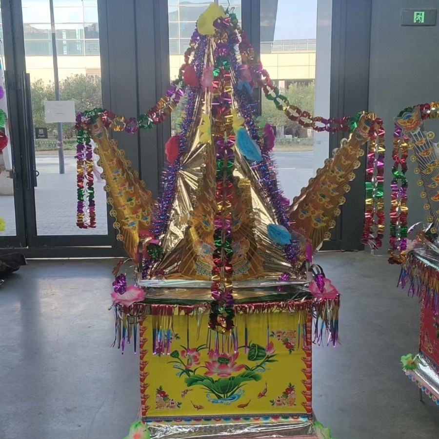 殡葬新款全套折叠八宝山金山银山纸扎半成品清明节祭祀用品批发