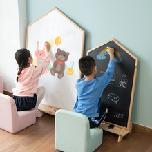 儿童磁性画画板无尘涂鸦板支架式白板画笔可擦小黑板家用宝宝写字