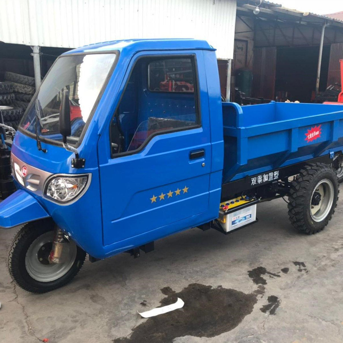 同款五征柴油三轮车时风农用自卸翻斗车矿用三马子工地柴油三蹦子