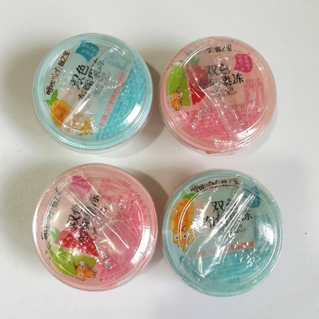 樱桃小丸子90克双色布甸果冻草莓哈密瓜 酸奶芒果果冻儿童零食