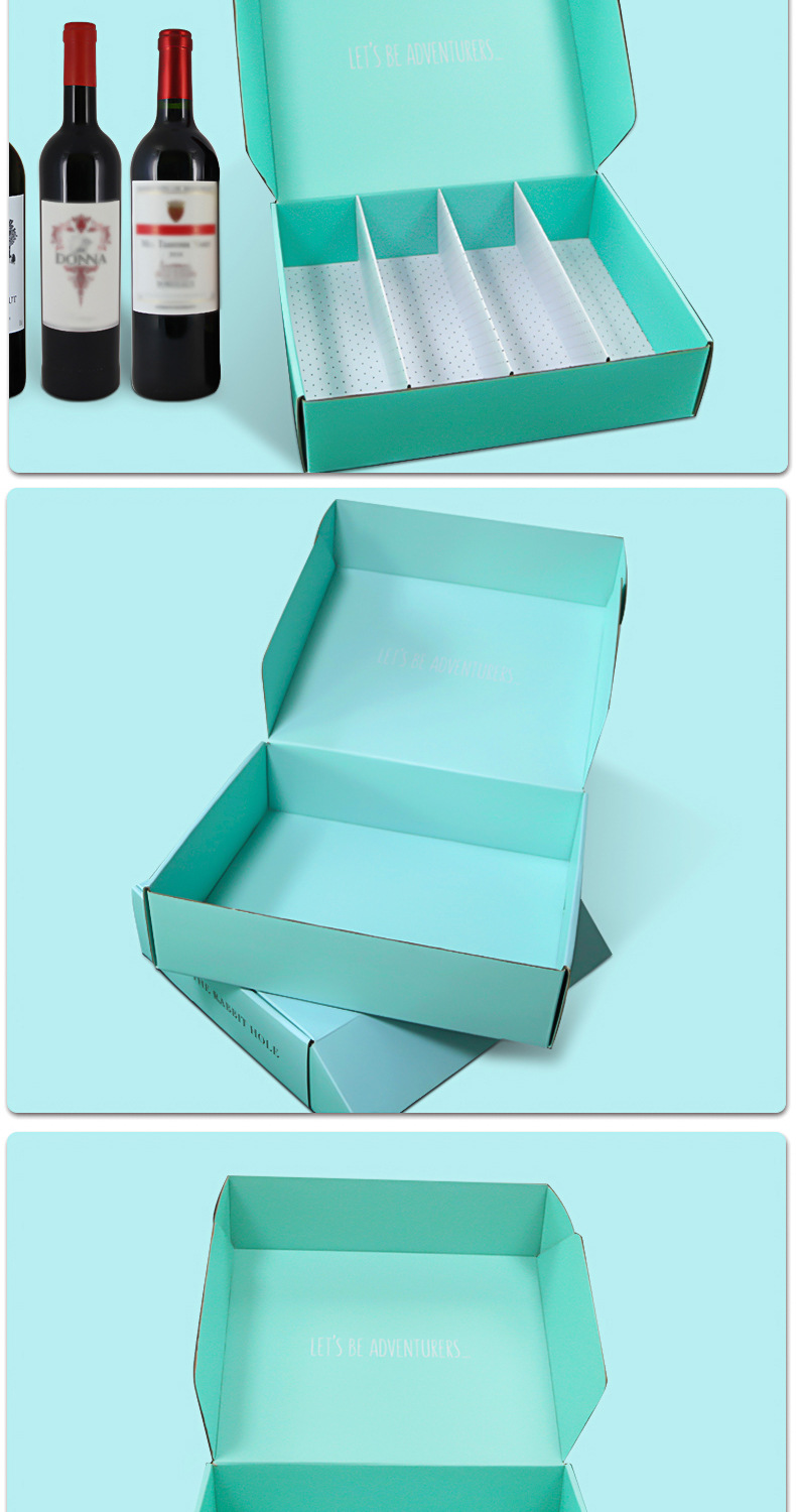 跨境专供大号彩色飞机盒双面彩印折叠飞机纸盒红酒瓦楞彩盒飞机盒