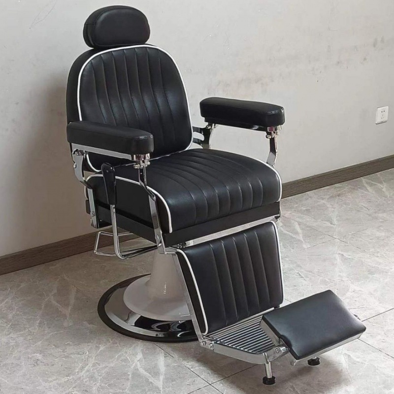 Men's Oil Head Chair Hairdressing Chair Can Be Put down Back Barber Chair Head Therapy Chair Shaving Chair Beauty Eyebrow Trimming Chair