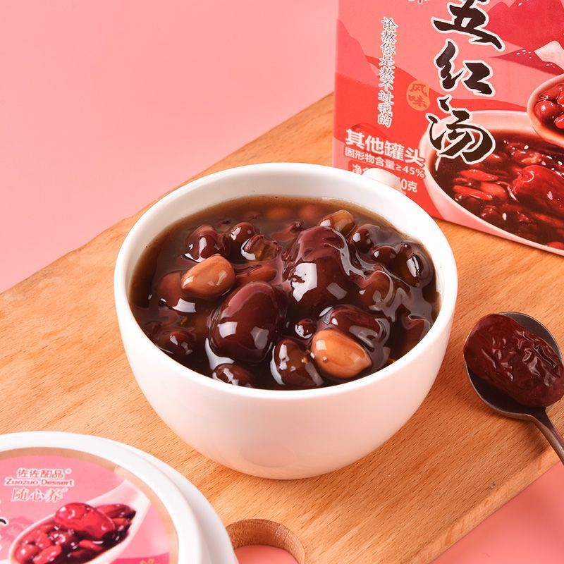 佐佐甜品五红汤随心养红豆红糖枸杞红枣花生方便即食160g碗装方便