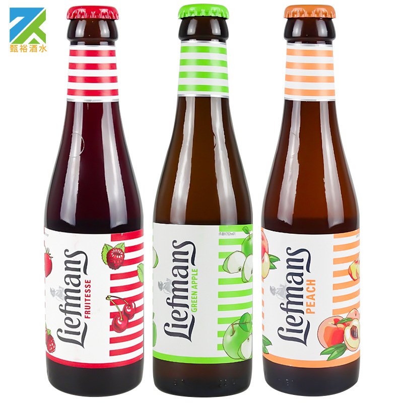 乐蔓水果啤酒比利时 liefmans果味啤酒 250ml×24瓶