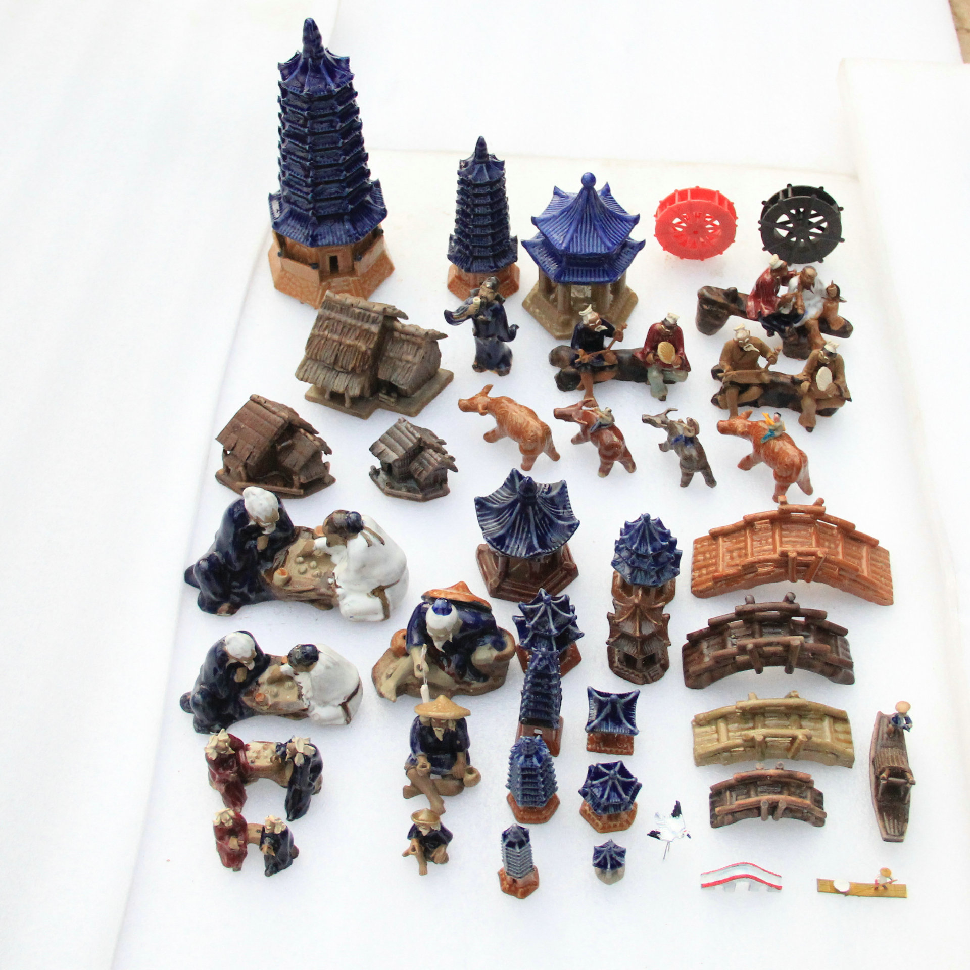 上水石假山盆景摆件吸水石盆景小配件水族多肉装饰造景饰品陶瓷