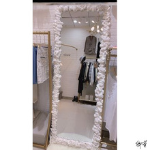 镜子diy泡沫胶手工玻璃装饰手工上镜室内墙云朵镜子创意